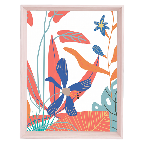 QUADRO FLORES M MAMA LOVES YOU (MOLDURANM)