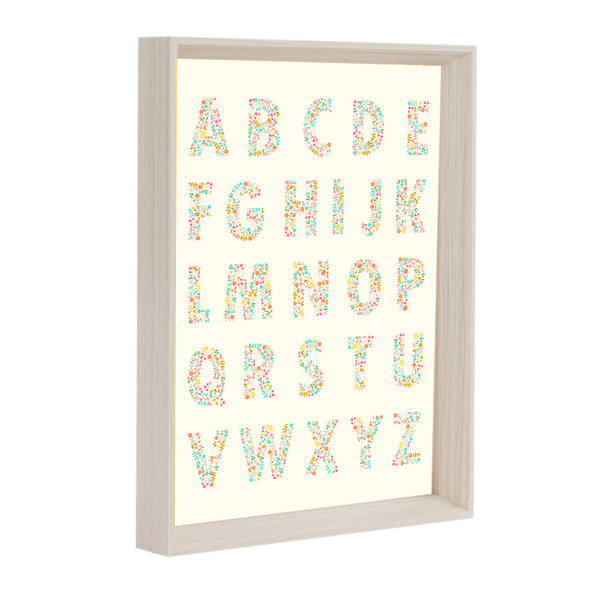 QUADRO ABC FLORES (MOLDURANGG)