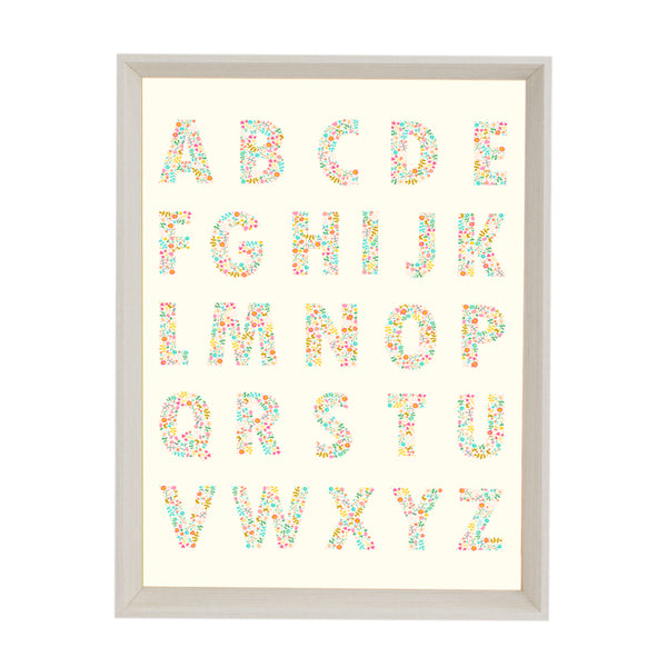 QUADRO ABC FLORES (MOLDURANGG)