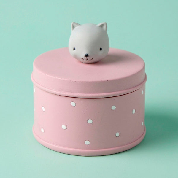 PORTA JOIA URSO ROSA