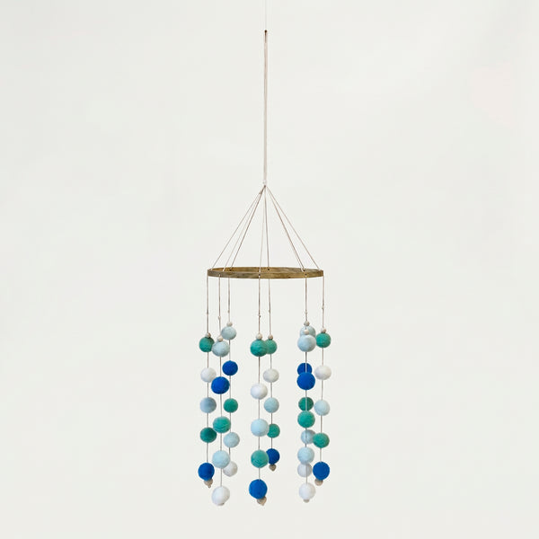 MOBILE POMPOM TONS AZUL