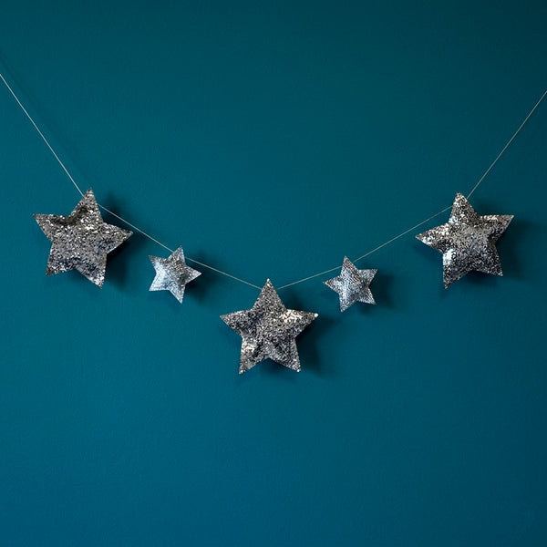 FIO DECORATIVO ESTRELA PRATA