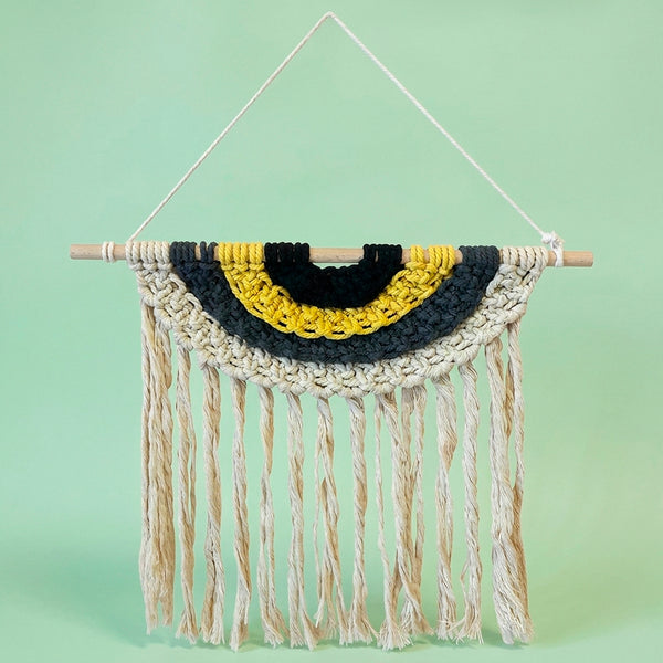 DECORACAO DE PAREDE EM CROCH� BEGE