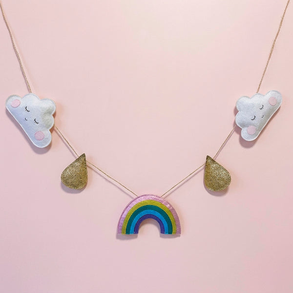 FIO DECORATIVO NUVEM E ARCO IRIS