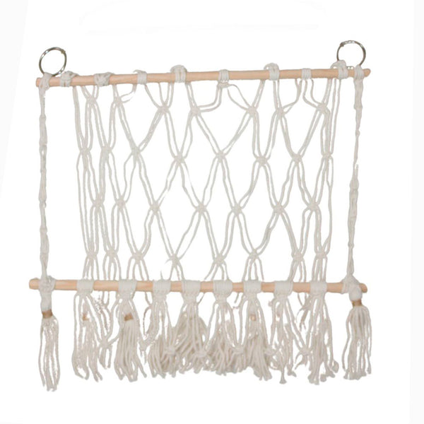 PORTA BICHO DE PELUCIA MACRAME