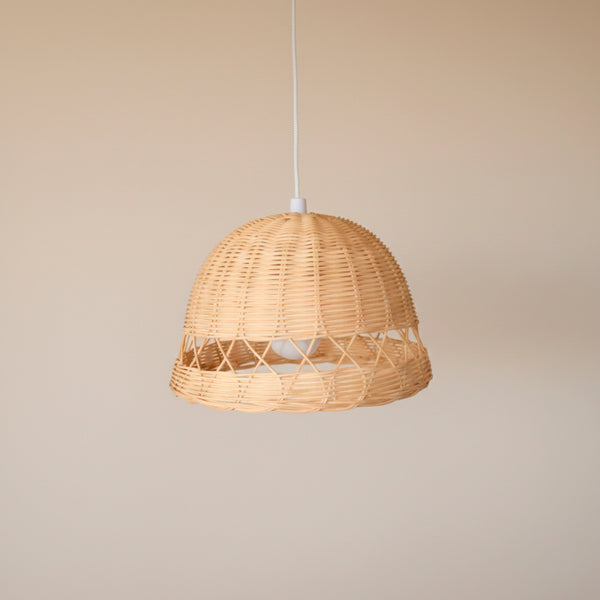 PENDENTE DE RATTAN DOMO C/ FIO ENERGIZADO