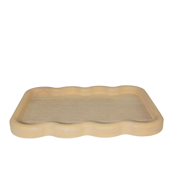 BANDEJA ONDAS TALHADA MADEIRA NATURAL