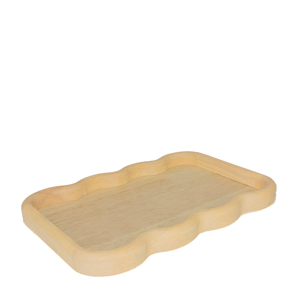 BANDEJA ONDAS TALHADA MADEIRA NATURAL