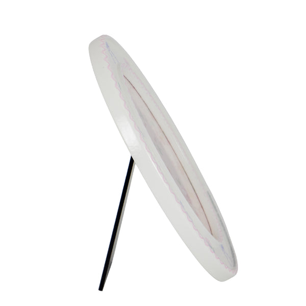 PORTA RETRATO OVAL FLORES 14X9