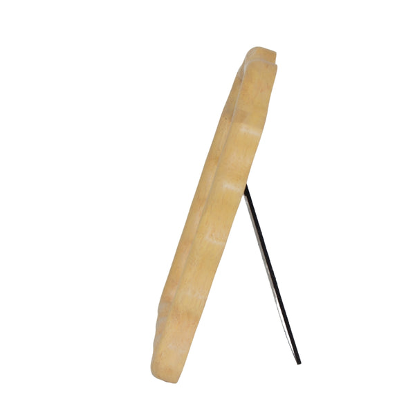 PORTA RETRATO ARCO ONDULADO DE MADEIRA TALHADA 10X15