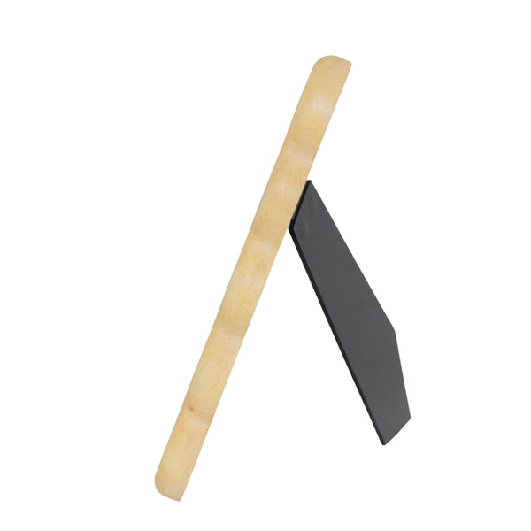 PORTA RETRATO RETANGULO ONDULADO DE MADEIRA TALHADA 10X15