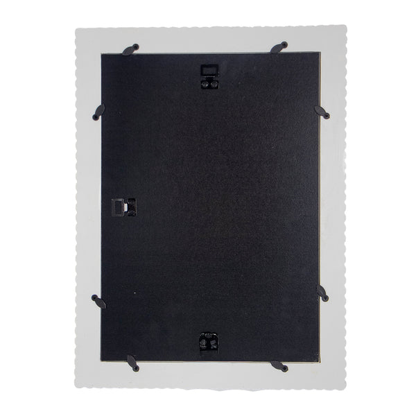 MOLDURA BUBBLE BRANCO COM DOURADO 33,5X23