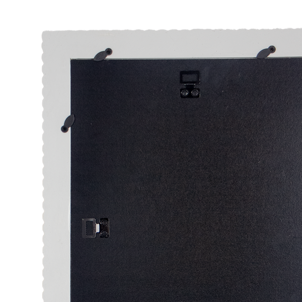QUADRO CORACAO BUBBLE DOT BRANCO COM DOURADO 33,5X23