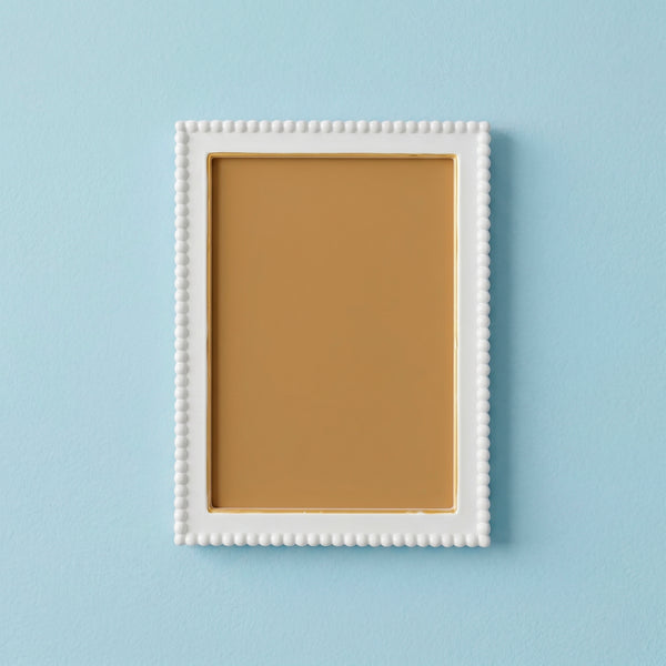 MOLDURA BUBBLE DOT BRANCO COM DOURADO 33,5X23