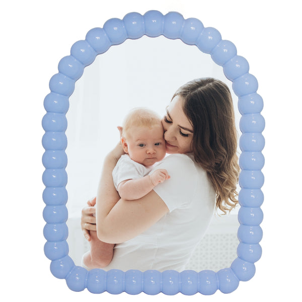 PORTA RETRATO ARCO BUBBLE AZUL DE PORCELANA 10X15