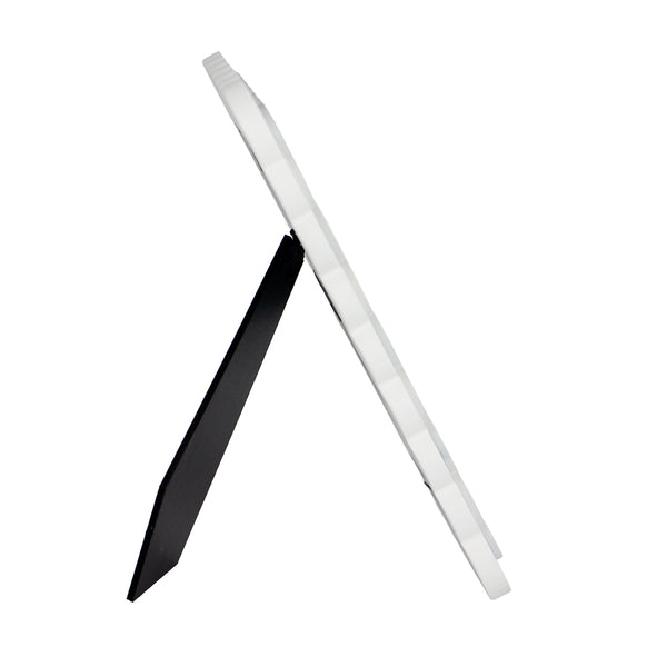 PORTA RETRATO ONDINHAS AZUL E BRANCO 18X13