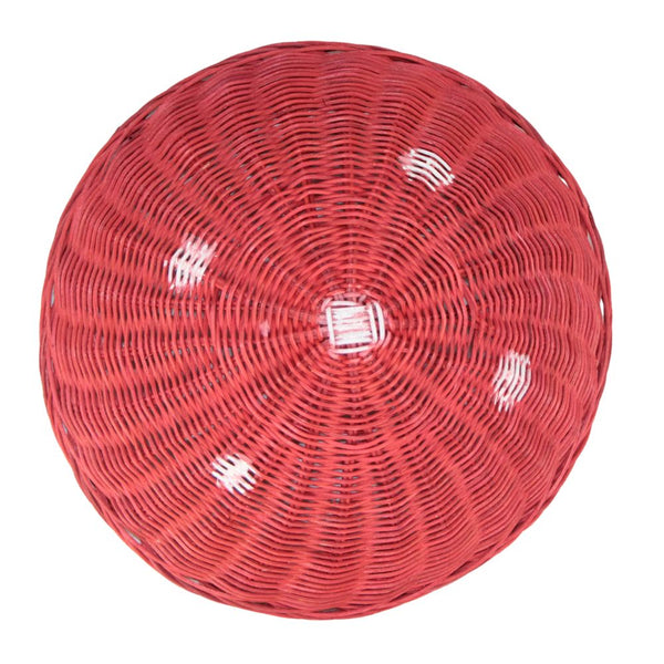 CESTO COGUMELO VERMELHO ORGANIZADOR DE BRINQUEDOS