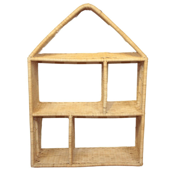 ESTANTE CASA DE BONECA DE RATTAN