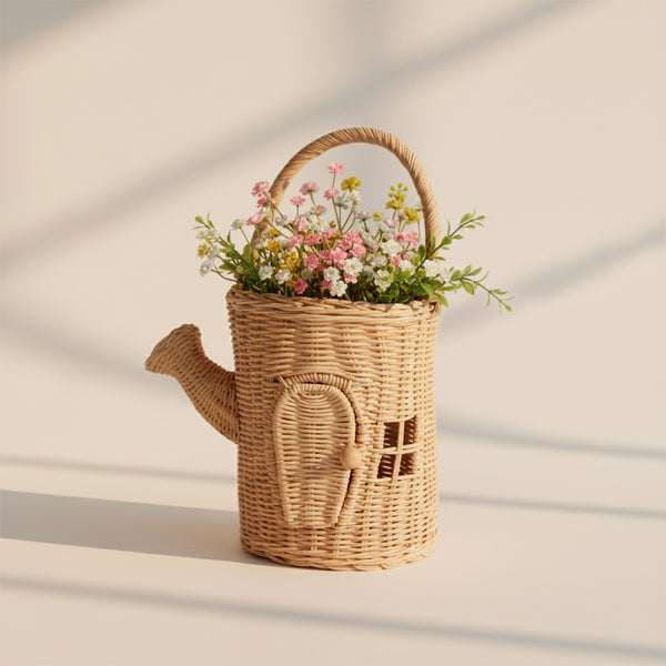 REGADOR PORTA ADORNO DE RATTAN