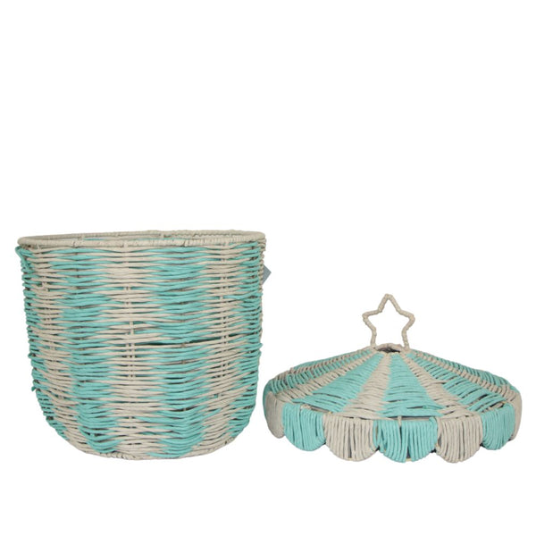 CESTO CIRCO AZUL MEDIO ORGANIZADOR DE BRINQUEDOS