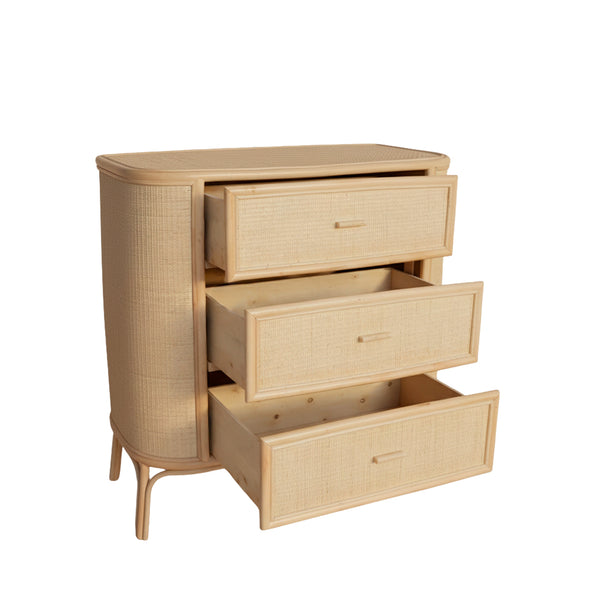 COMODA PRIMAVERA DE RATTAN BAMBU