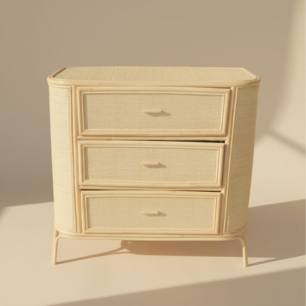 COMODA PRIMAVERA DE RATTAN BAMBU