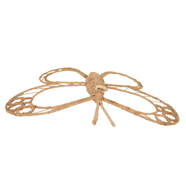 BORBOLETA DECORATIVA DE RATTAN