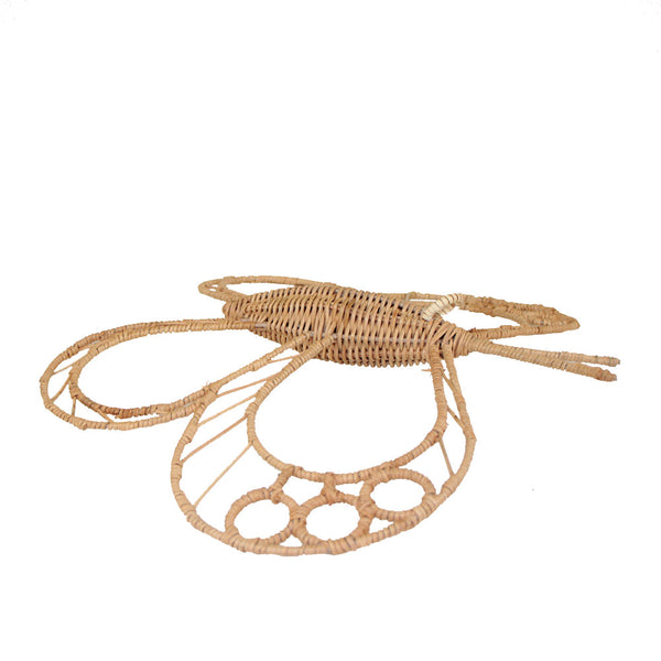 BORBOLETA DECORATIVA DE RATTAN