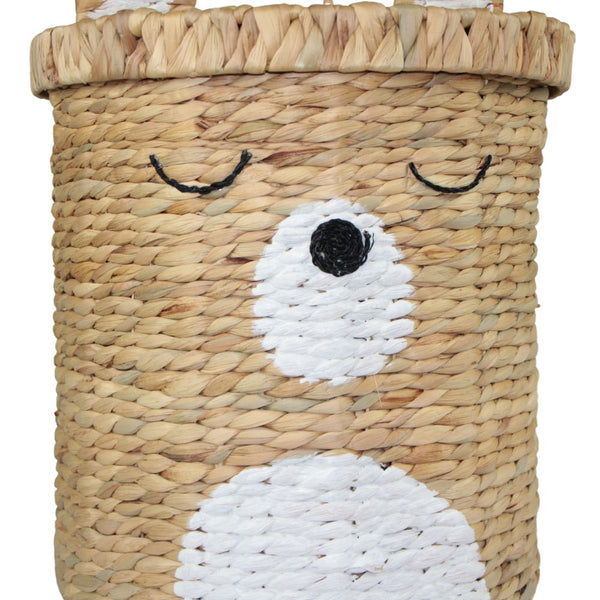 CESTO URSO PINTADO ORGANIZADOR DE BRINQUEDOS