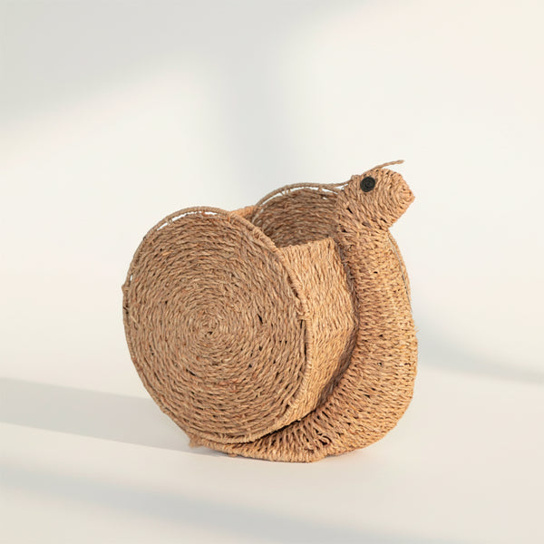 PORTA LIVRO CARACOL DE RATTAN