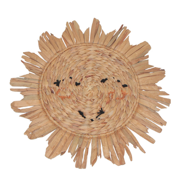 SOL DE RATTAN DECORATIVO PARA PAREDE