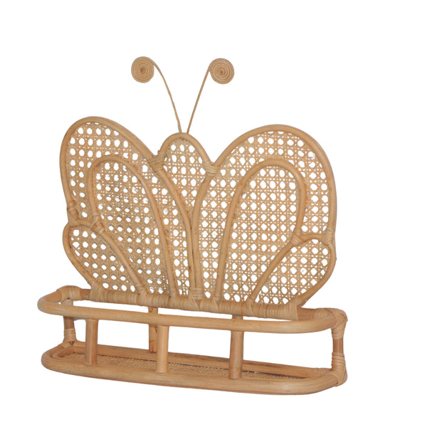 PRATELEIRA BORBOLETA DE RATTAN