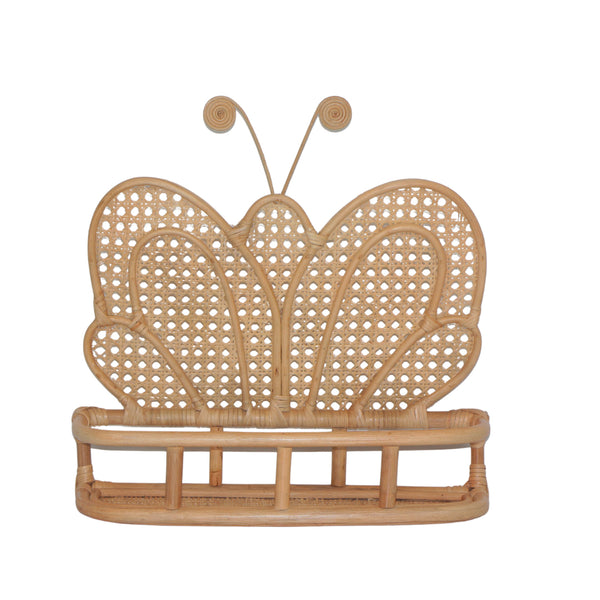 PRATELEIRA BORBOLETA DE RATTAN