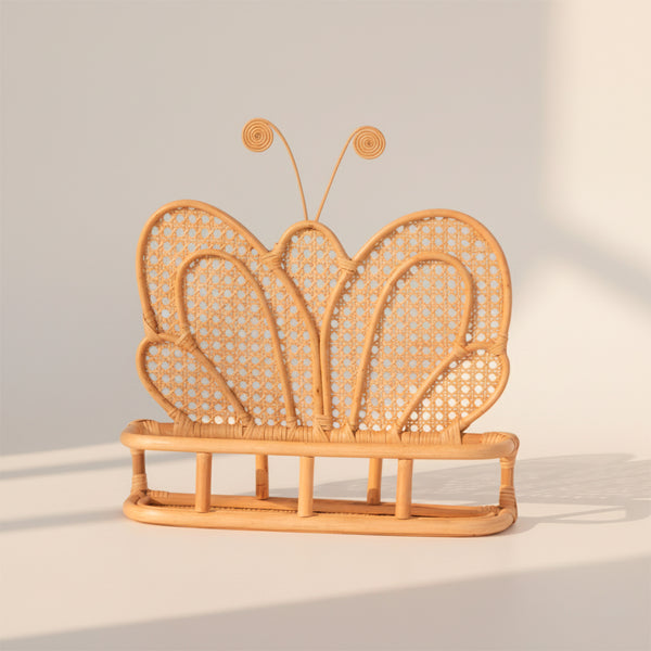 PRATELEIRA BORBOLETA DE RATTAN