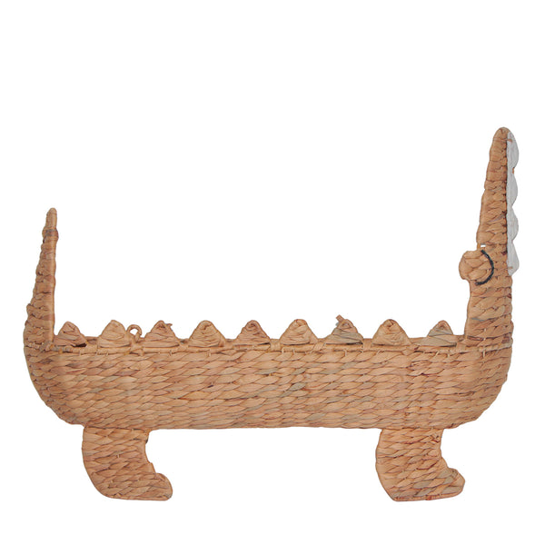 PORTA LIVROS JACARE DE RATTAN