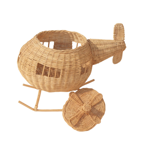 ESCULTURA DE RATTAN HELICOPTERO