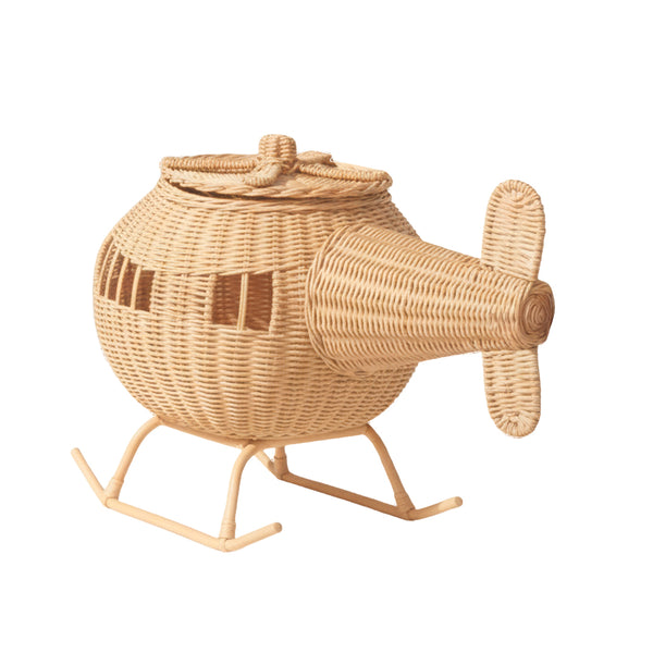 ESCULTURA DE RATTAN HELICOPTERO