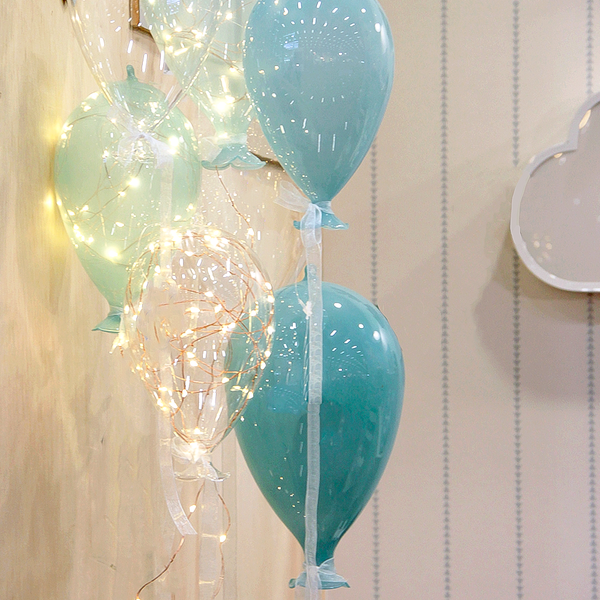 ESCULTURA BALAO DE VIDRO TRANSLUCIDA VERDE AGUA M