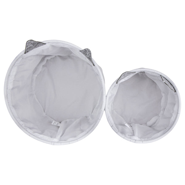 JOGO DE 2 CESTOS DE BRINQUEDO GATO 2PCS