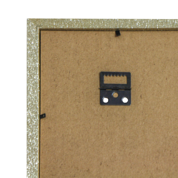 QUADRO COM MOLDURA GLITER DOURADO
