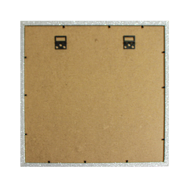 QUADRO COM MOLDURA GLITER PRATA