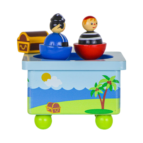 CAIXA DE MUSICA PIRATAS COM BAU
