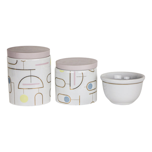 KIT HIGIENE 3PC AMEISE VEGAS CORES PASTEL