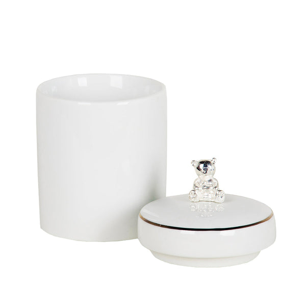 KIT HIGIENE 3PC URSO PRATA E BRANCO