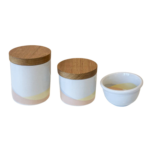 KIT HIGIENE 3PC AMEISE ROSA E AMARELO