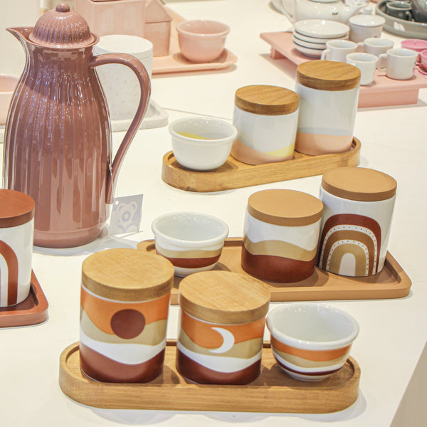 KIT HIGIENE 3PC AMEISE ROSA E AMARELO