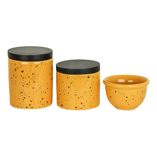 KIT HIGIENE 3PC UNIVERSO AMARELO MOSTARDA