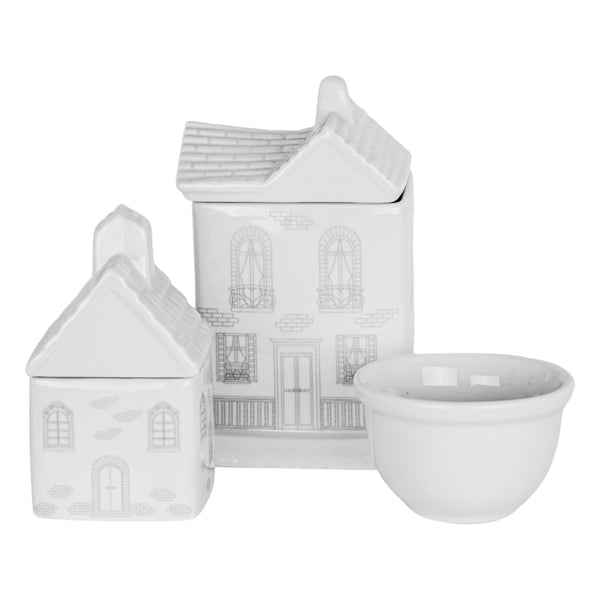 KIT HIGIENE CASINHA BRANCA COM CINZA