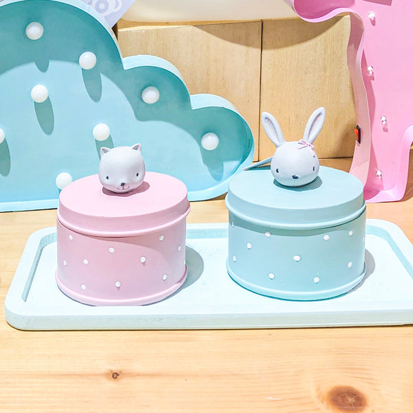 BANDEJA BORDA RASA RESINA AZUL CLARO