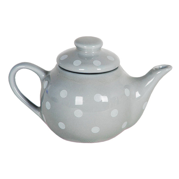 JG DE CHA CINZA COM POA BRANCO + BANDEJA 6PCS